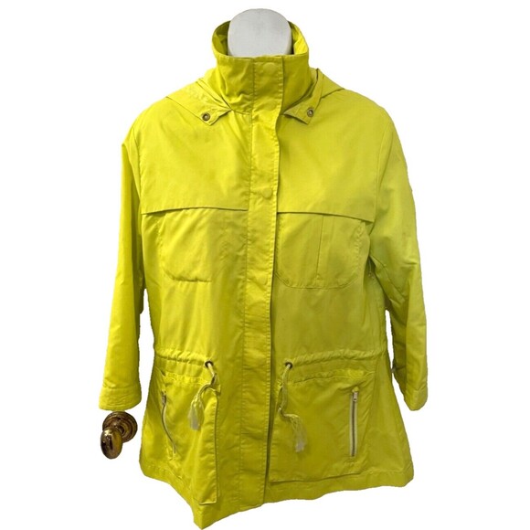 Joie Women's Size Small Jacket Yellow Anorak Windbreaker with Hood $89! - Picture 4 of 5